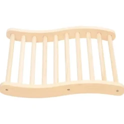 Ergonomiskt S-format ryggstöd i massiv furu - Bastuaccessoar | Färg: Natur | Storlek: Standard