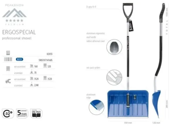 ERGOSPECIAL snöskyffel