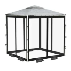 Ersättningsmyggnät, fyrdörrars, insektsbekämpad, universell passform,Svart, 300x300x230cm