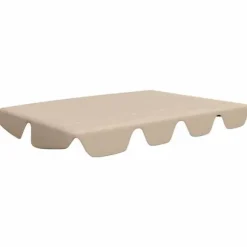 Ersättningstak - vidaXL - 150/130x105/70 cm - Beige - 100% polyester - Vattentålig