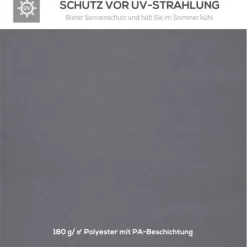 Ersättningstak 3x3 m för metallpaviljong, vädertåligt polyester, mörkgrå