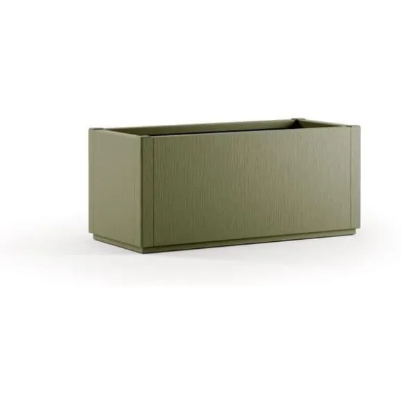 Ethica rektangulär blomlåda 80 cm grön
