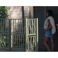 Ethica rektangulär blomlåda 80 cm med grön spaljé