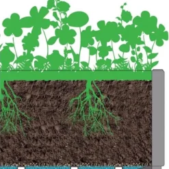 Ethica rektangulär blomlåda 80 cm med grön spaljé