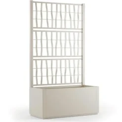 Ethica rektangulär blomlåda 80 cm med kritspaljé