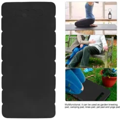 EVA Knäskydd för trädgårdsarbete med handtag (svart)