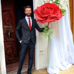 EVIGA ROS Jätte 160 cm PRESENT till en kvinna TILL DIN FRU PÅ ALLA HJÄRTANS DAG