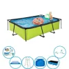 EXIT Simbassäng Lime - Rampool 300x200x65 cm - Pool Super Set