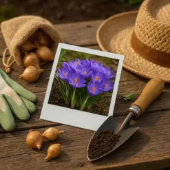 Exotisk hjärta blomstyr - Krokus Blå (30 stycken) diameter 7-8cm