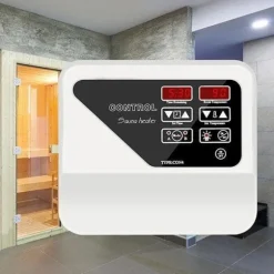 Extern bastuvärmare kontroller, justerbar tid och temperatur,bred kompatibilitet