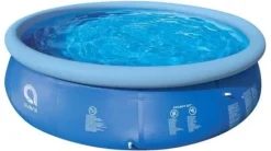 Extra stor uppblåsbar pool med filterpump, lock och tillbehör – 305 cm diameter, 3618 liters kapacitet