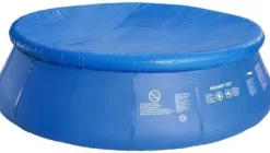 Extra stor uppblåsbar pool med filterpump, lock och tillbehör – 305 cm diameter, 3618 liters kapacitet