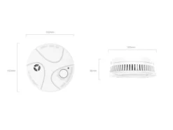 EZVIZ T4, Fotoelektrisk reflektionsdetektor, Vit, 85 dB, 3 m, Ytmonterad, 868 MHz
