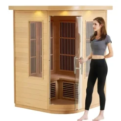 Far Infrared Bastu 2 Personer Hemma Spa, 1850W, Effektiv Värme, Modern Design