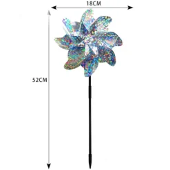 Fågelavskräckande väderkvarn 8 blad 1-pack