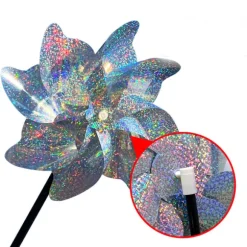 Fågelavvisande Silver Dot Windmill 8 blad 10-pack