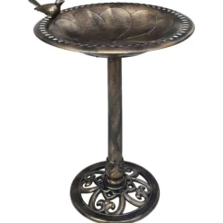 Fågelbad brons plast