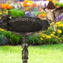 Fågelbad, Gjutjärn, 40x20x18 cm