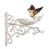 Fågelbad, Väggmonterbar gjutjärn, 24x28x14 cm