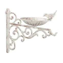 Fågelbad, Väggmonterbar gjutjärn, 24x28x14 cm