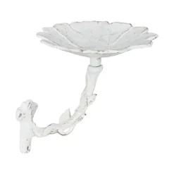 Fågelbad, väggmonterbart gjutjärn, 20x17x21 cm