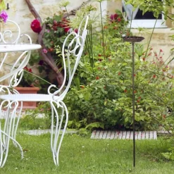 Fågelbad, 100x18,5x13 cm, Brun