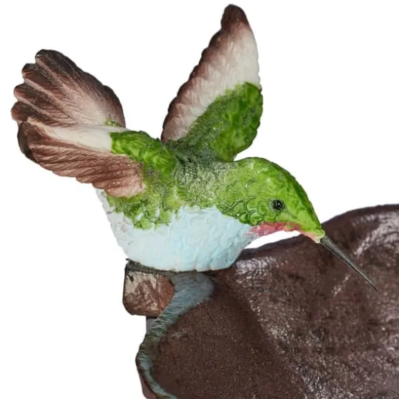 Fågelbad, 100x18,5x13 cm, Brun