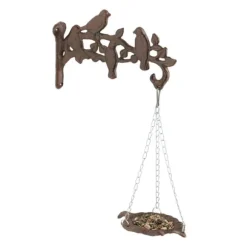 Fågelbad, 42x25x10,5 cm, Brun, Gjutjärn