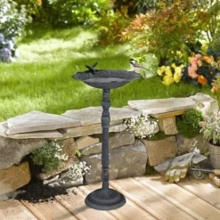 Fågelbad, 74,5x37,5x35 cm, Grön