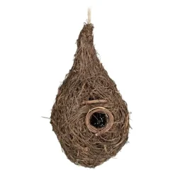 Fågelbo, Halm, 30x16x16 cm, Natur