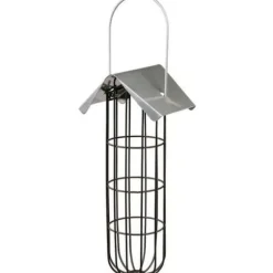 Fågelfettbollsmatare 11 × 33 × 10 cm svart