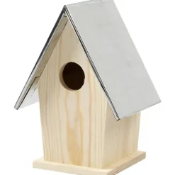 Fågelholk - Bygg en Mesholk i furu med Zinktak