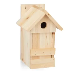 Fågelholk, Trä, 25x16x14 cm, Natur
