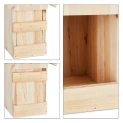 Fågelholk, Trä, 25x16x14 cm, Natur