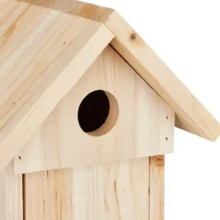 Fågelholk, Trä, 25x16x14 cm, Natur