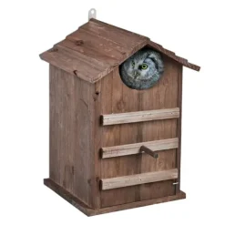 Fågelholk, 38.5x25x28 cm, Brun