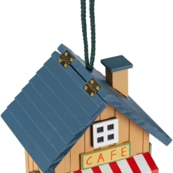 Fågelholk, 18x18x23,5 cm, Flerfärgad, Trä