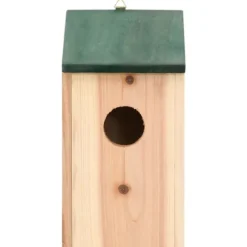 Fågelholkar 8 st trä 12x12x22 cm