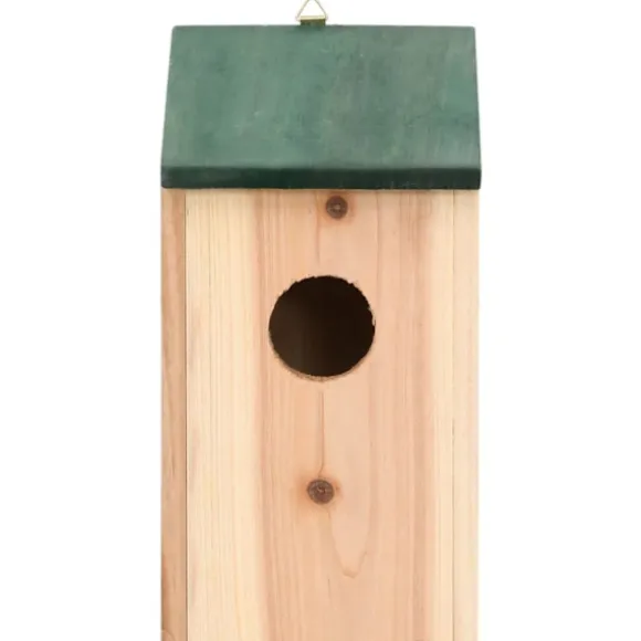 Fågelholkar 8 st trä 12x12x22 cm