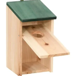 Fågelholkar 8 st trä 12x12x22 cm