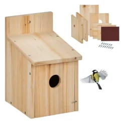 Fågelholkssats, 23x14x18 cm, Natur