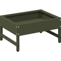 Fågelmatare - vidaXL - Olivgrön - Kallvalsad stål - 34x26x16 cm - Väderbeständig