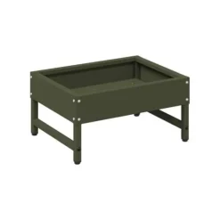 Fågelmatare - vidaXL - Olivgrön - Kallvalsad stål - 34x26x16 cm - Väderbeständig