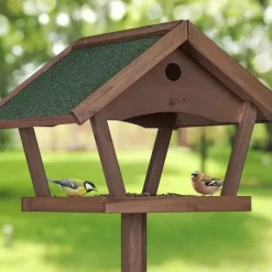 Fågelmatare, Fristående, 139x70x60 cm, Brun