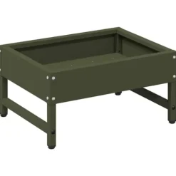 Fågelmatare Olivgrön 80 x 28 x 13.5 cm Kallvalsat Stål