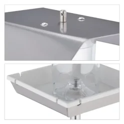 Fågelmatare, rostfritt stål, 167x17.5x17 cm, silver