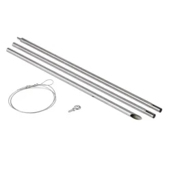 Fågelmatare, rostfritt stål, 167x17.5x17 cm, silver