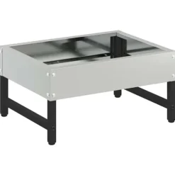 Fågelmatare Silver 80 x 28 x 13.5 cm Galvaniserat Stål