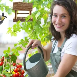 Fågelmatare, Trä, 18x13.5x19.5 cm, Natur