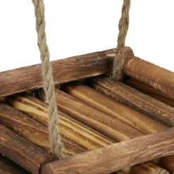 Fågelmatare, 25x25x6,5 cm, Brun